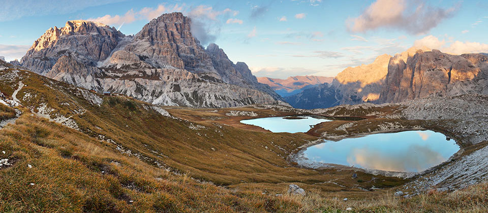 I laghetti di Piano come parte delle Tre cime di Lavaredo